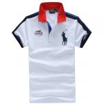 high neck t-shirt wholesale polo ralph lauren hommes 2013 italy cotton pl1208 white red
